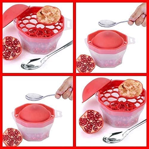 The Kitchen Mall Easy Pomegranate Seed Removal, Remover, Anar Deseeder Peeler, Anar Seed Extractor,Multicolor